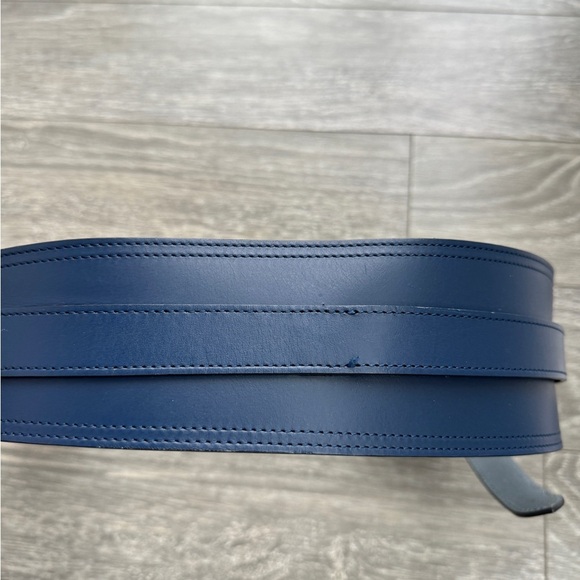 ISABEL MARANT NWT Navy Moshy Knot Leather Wrap Belt size 95 - Picture 4 of 15